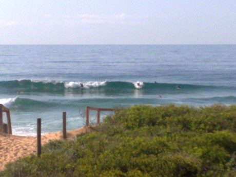 There's some fun little waves out mona today, it's a little warmer in the water too which is always good!