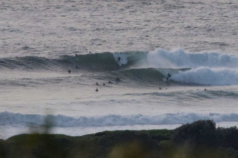DY point surfers in big waves