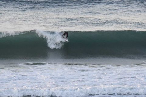 One turn wonder wave at Longy this morning