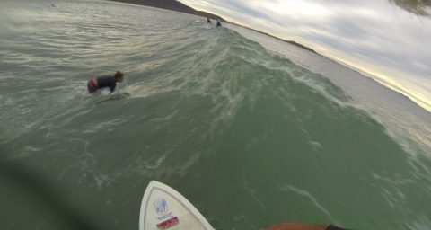 Crescent Head surfer watershot
